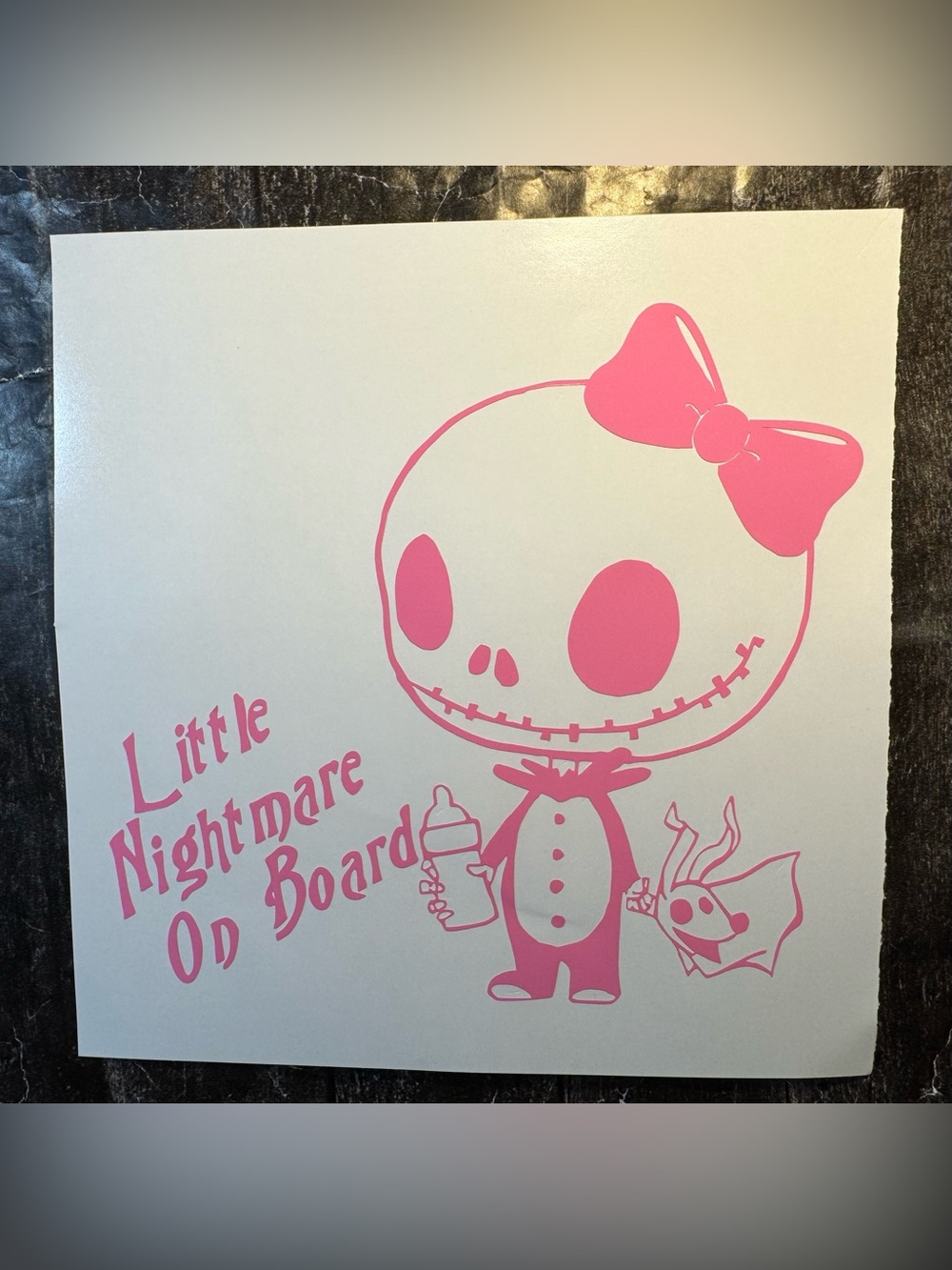 Little Nightmare On Board Vinyl Car Truck Window Laptop Decal Bumper Sticker